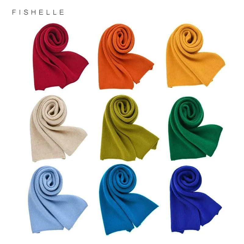 cashmere knitted scarves women or men kids children