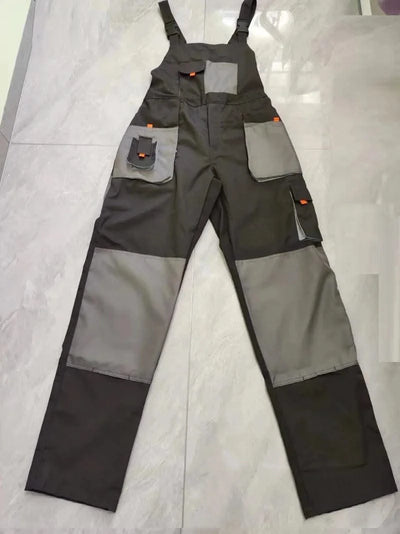 Bib Overalls Men Work Clothing Plus Size Protective Coveralls Strap Jumpsuits Multi Pockets Uniform Sleeveless Worker Pants 5xl