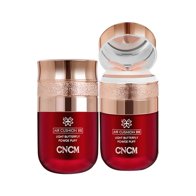 Air Cushion BB Cream Butterfly Powder Puff Moisturizing Foundation Concealer Whitening Oil-control Waterproof Makeup Cosmetics