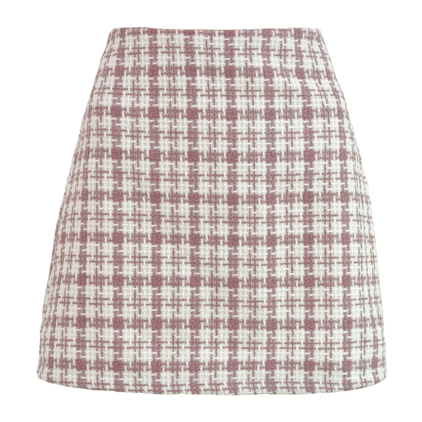 Women Ruffle Pleated Skirts Summer High Elastic Waist Plaid Zipper Skirt LDY-WW6615