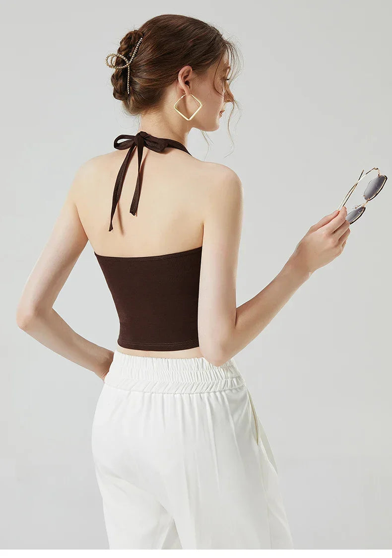 Underwear Women No Steel Gathering Anti-Sagging Camisole Vest Female Bustier Bustier Wrap Soft Breathable With Bra Pads 3Pcs