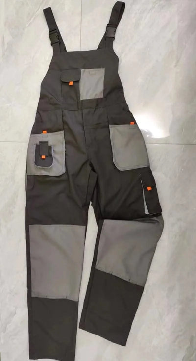 Bib Overalls Men Work Clothing Plus Size Protective Coveralls Strap Jumpsuits Multi Pockets Uniform Sleeveless Worker Pants 5xl