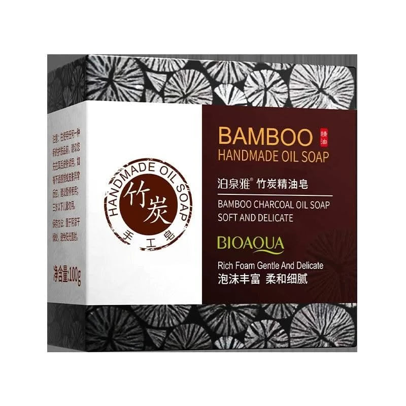 Luxurious Essential Oil Soap Collection Bamboo Charcoal Blueberry Lavender Deep Clean Exfoliation Soaps Blackhead Adsorption