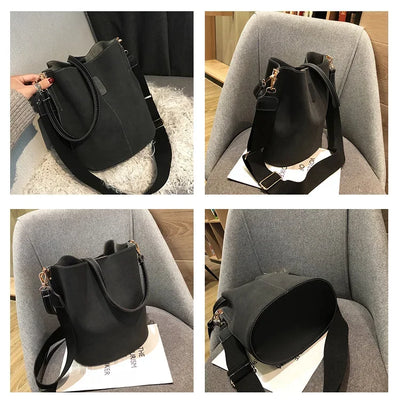 Designer Handbags Ladies Bucket Bag PU Leather Shoulder Large Capacity Crossbody Bags for Women High Quality New Tote Bag