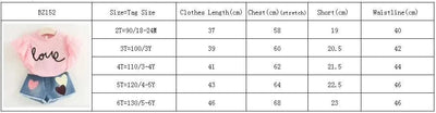 Clothes For Girls Summer Toddler Girls Clothes 2Pcs Outfits Kids Clothing For Girls Tracksuit Suit For Girls Children Clothing