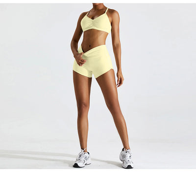Sexy Scrunch Sports Bra Gym Top Women Running Back Cross Top Women Sportswear Yoga Underwear Fitness Workout Yoga ClothingWomen