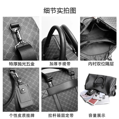 Fashion Handbag Men Top-Handle Bags Luxury Travel Tote Bag Men Large Capacity Fitness Bag Crossbody Bags Business Luggage Bag