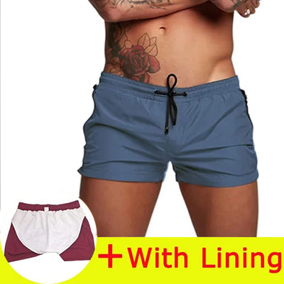 2025 New Mens Swimsuit Sexy Swimwear Men Swimming Shorts Men Briefs Beach Shorts Sports Suits Surf Board Shorts Men Swim Trunks