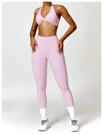 Women Seamless Yoga Set 2PCS Gym Workout Clothes for Female Push Up Bra High Waist Leggings Sexy Fitness Sportswear Sports Suits