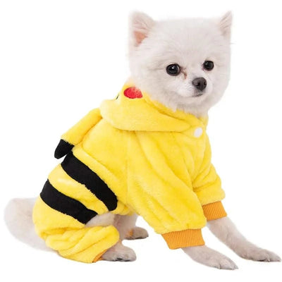 Pet Dog Clothes for Small Dogs Fleece Dog Costume Puppy Cats Chihuahua Clothing Pet Jumpsuit French Bulldog Clothes Pets Hoodies
