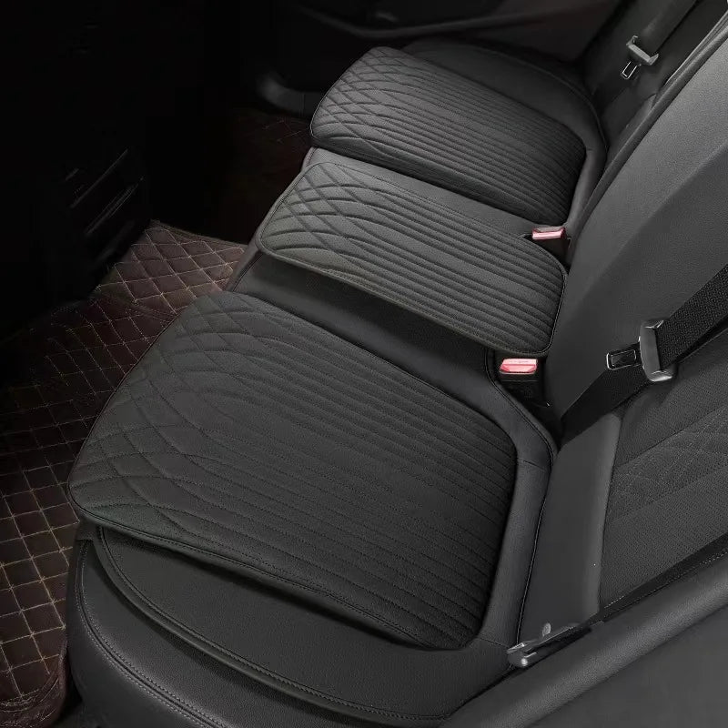 54cm Breathable Car Seat Cushion Luxury Leather Commercial Vehicle Non-slip Support Pad Universal High Rebound Sponge Seat Cover