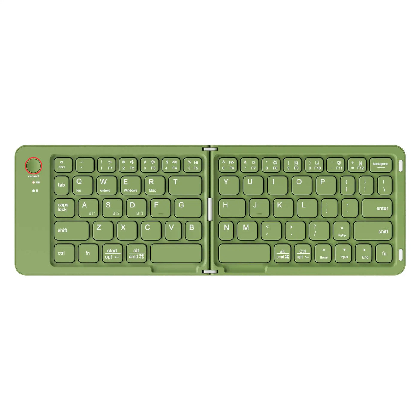 Mini Portable Foldable Wireless Keyboard Ultra Slim Touchpad Bluetooth Keyboard Rechargeable Folding Keyboard for Tablet Laptop