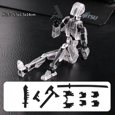 Multi-Jointed Movable Shapeshift Robot 2.0 3D Printed Mannequin Dummy 13 Action Figures Toys Kids Adults Parent-children Games