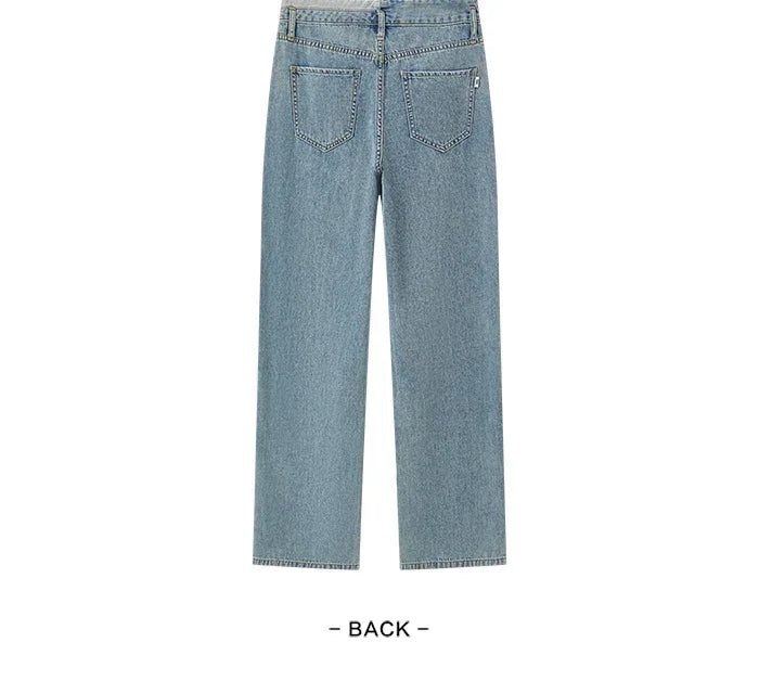 Semir 2025 Women Jeans Autumn New High-waisted Wide-leg Pants All-match Trousers for Women