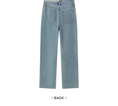 Semir 2025 Women Jeans Autumn New High-waisted Wide-leg Pants All-match Trousers for Women