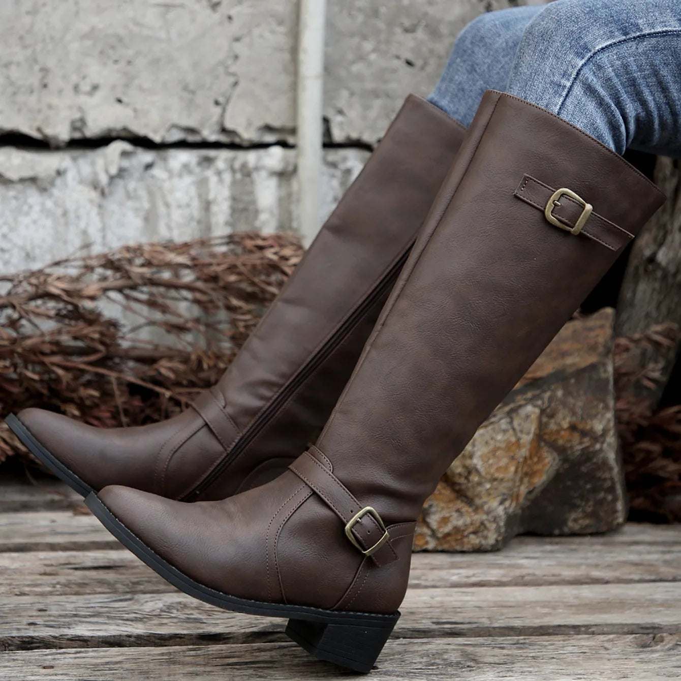 Women Boots Winter Fashion Knee High Boots Women High Quality Comfort Long Boots Outdoor Fashion Sexy Shoes Women Botas De Mujer