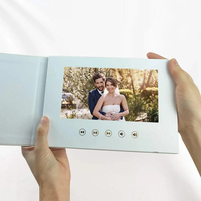 Linen Bound Video Book Wedding Video Album Up to 3 hours of video