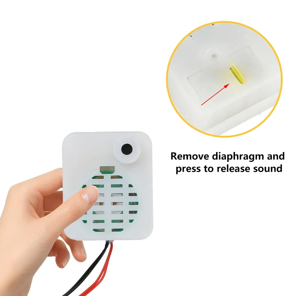 60s Recorder Module Two-Button Recorder One Record One Play Plush Toy Voice Message Recorder Voice Box With Battery LR44*3