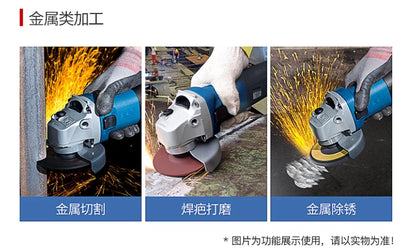 WSM800-100 Handheld Angle Grinder Power Tools with Metal Hand Wheel Cutter Portable Polisher