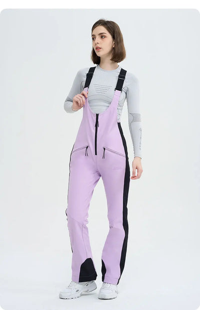 HIGH EXPERIENCE Ski Pants for Women Waterproof Camping Hiking Outdoor Thick Warm Skiing Snowboarding Winter Ski overalls