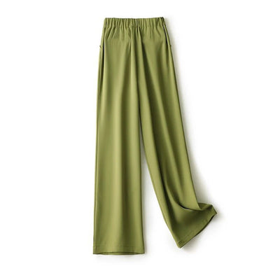 Suit Wide Leg Pants for Women in Summer with A High Waistline  2023 New Loose and Slim Straight Tube Casual Chiffon Pants