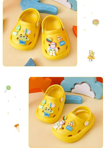 2023 Clogs  Boys Girls Summer Kids Children's Hole Shoes Infant Indoor Slippers Non-Slip Beach Sandals Toddler Home Shoes Baby