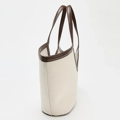 Fashion Brand Designer Tote Bags Light Luxury High-end V-shaped Handbag Simple Versatile Canvas Bag Large Capacity Shoulder Bags