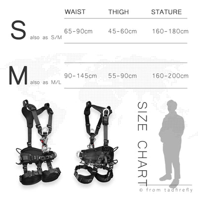 Rescue Harness Rope Access Work at Height Climbing Rigging Abselling Rappelling Full Body Fall Arrest Equipment