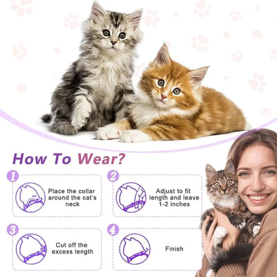 Pet Calming Collar for Dog Cat Waterproof  Adjustable Breakaway Pheromone Collar Reduce Stress Anxiety Relief Collar Pet Supply