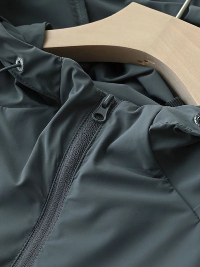 Men Summer Jacket UPF50+ UV Blocking Skin Coats Nylon/Spandex Breathable Quick Dry Light&Thin Sun Protection Hooded Windbreakers
