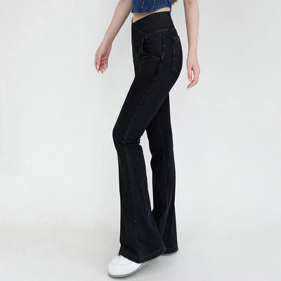 Casual Jeans Womens Activewear Women Bell Bottom Pants High Waist Yoga Flare Leggings 4 Way Stretch Denim Fitness Workout Sports