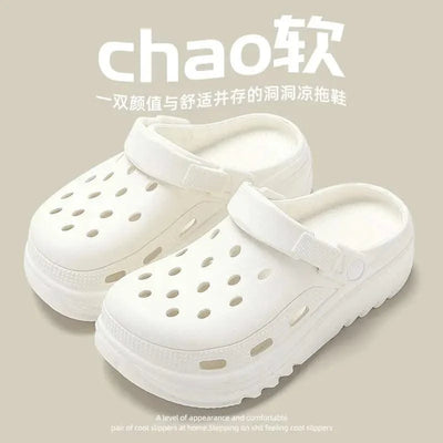 ZHIDA Clogs Sandals Men Women Couples Garden Shoes Summer Outdoor Slides Black White Minimalism EVA Rubber Outside Beach Shoes