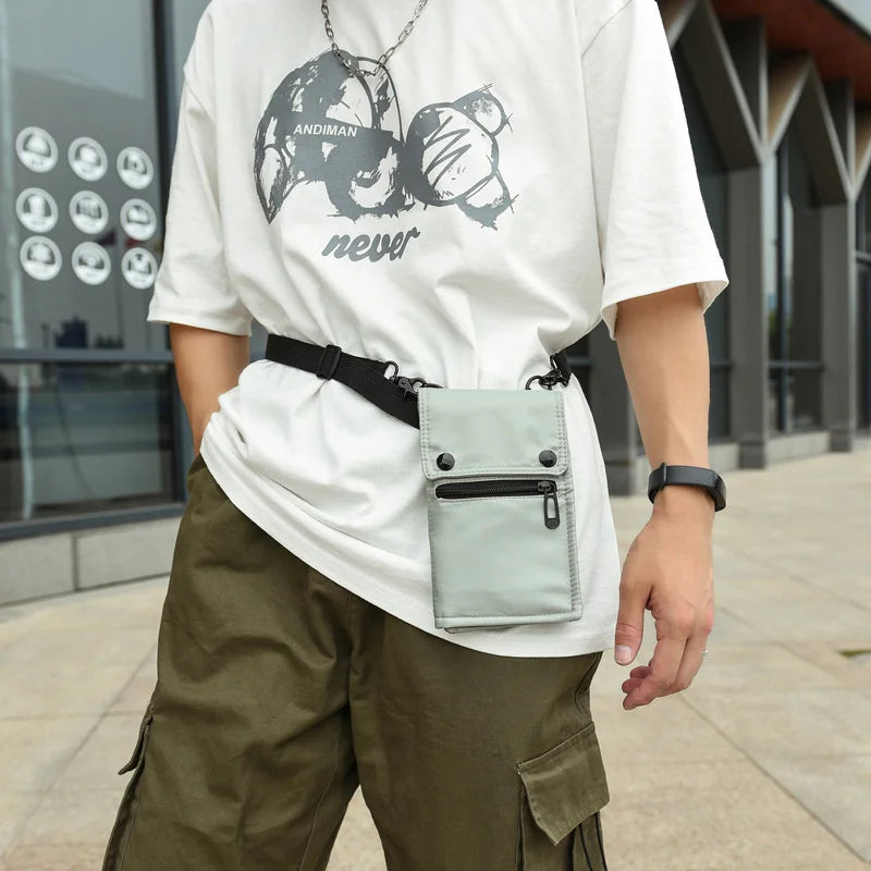 Male Bag Men Satchel High Quality Men Diagonal Mini Crossbody Bags Shoulder Multi-Function Mobile Phone Bag Outdoor Sports Bag
