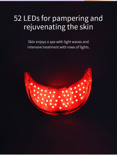 Neck LED Mask Photon Anti-Wrinkle Skin Tightening Neck Beauty Device Skin Care Brighten Rejuvenation Neck Wrinkle Remover
