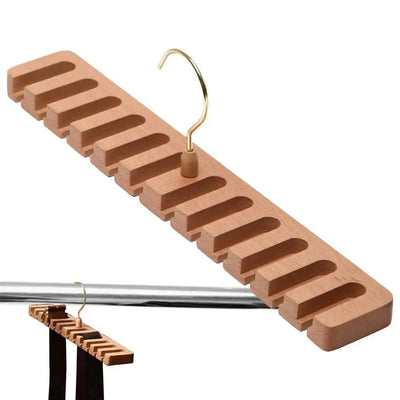 Tie Belt Hanger Wardrobe Closet Belts Scarf Hanging Organizer Rotating 12 Card Slots Storage Holder Rack Hook Bedroom Home Items