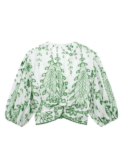 Woman 2 Pieces Shorts Sets 2024 New Fashion Embroidery Short Blouse Summer Women Suit Shorts Two Piece Set Womens Outfits