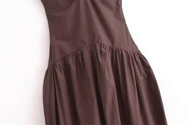 Dresses Summer Women's Chic Tube Top Hanging Neck Holiday Dress Women's Street Fashion Party Long DressFashionable temperament h