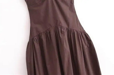 Dresses Summer Women's Chic Tube Top Hanging Neck Holiday Dress Women's Street Fashion Party Long DressFashionable temperament h