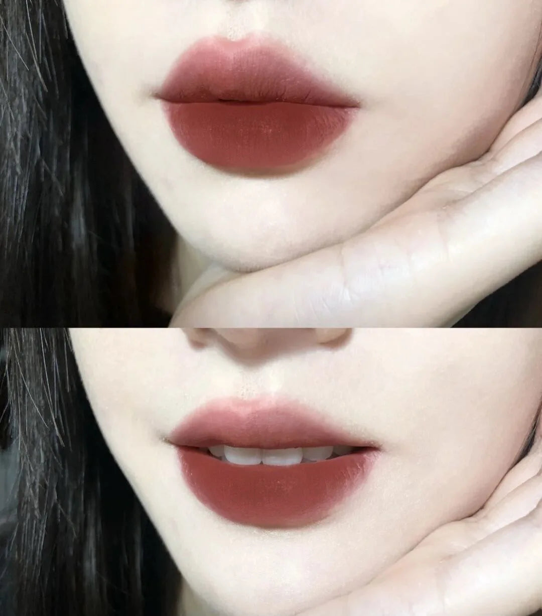 Velvet Matte Lipstick Cream Sexy Red Lip Tint Moisturizing Long Lasting Lip Gloss Waterproof Makeup Korean Cosmetics 6 Color