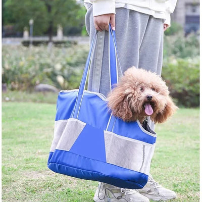 Small Dog Accessories Single-shoulder Portable Bag Pet Carrying Handbag Cat  Tote Travel Foldable Mesh Carriers Tote Car Cover