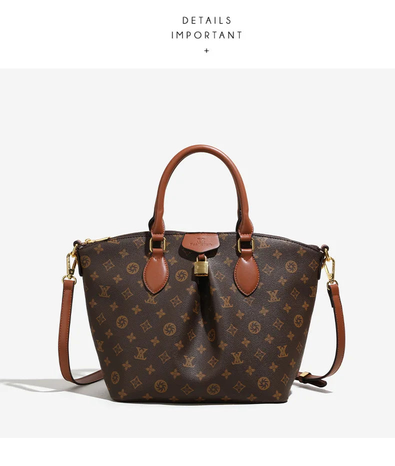 2025 French Luxury Handbag for Women Designer Tote Elegant Structured Shoulder Bag High-End Minimalist Chic Versatile