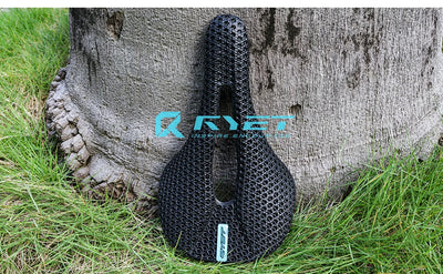 RYET 3D Printed Bike Carbon Saddle 140mm 142mm Super Light Road MTB Racing EVA Saddles Bicycle Seat Cushion Cycling Seating Part