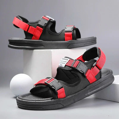 Men Sandals 2024 Trending Men's Luxury Sandals Man Summer 2024 Shiatsu Slippers Flat Sandal Beach Shoes Platform Sandals. Mens
