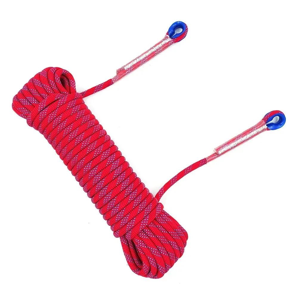 10mm Safety Life Rope Climbing Rope Static Rock Mountaineering Rope Outdoor Survival Fire Escape Car Rescue 10m 20m 30m 40m