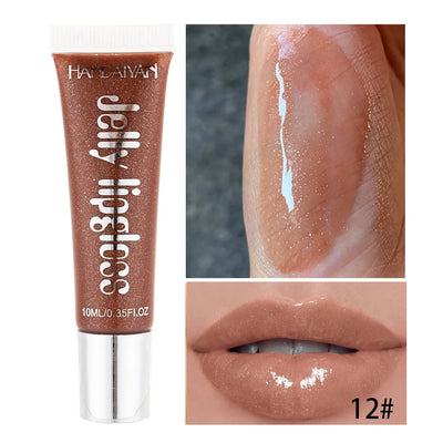 Candy Shades Moisturizing Lip Gloss Lip Oil Makeup Shinny Nutritious Liquid Lip Glosses Cherry Jelly Oil Clear Lipgloss