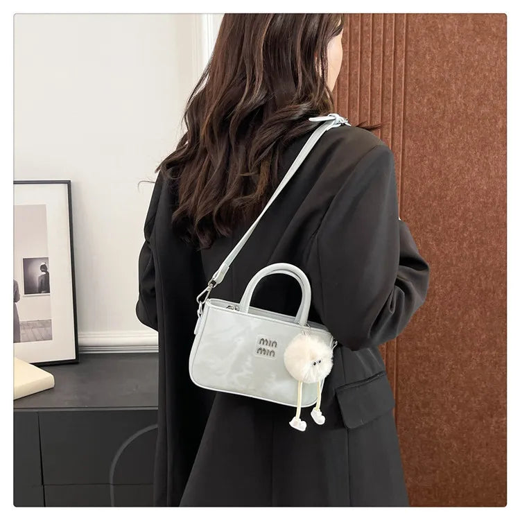 2025 New Women's Luxury Handbag Designer Small Square Purse Fashion Top Handle Crossbody Bag Elegant Shoulder Bag Trendy Clutch