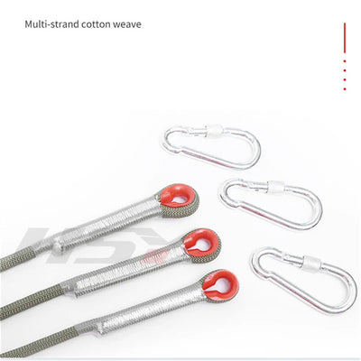 12mm Diameter Outdoor Emergency Rope Climbing Rope Wear Resistant High Strength Hiking Ropes 30m(98.43ft), 50m(164ft)