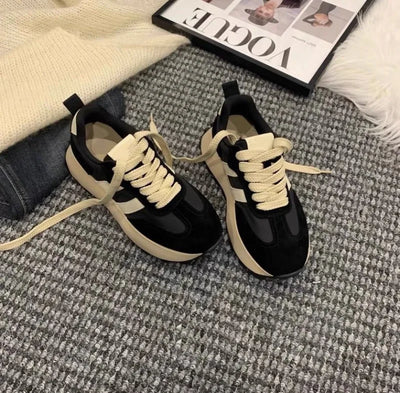 Women Sneakers Fashion Designer Platform Shoe Height Increasing Casual Sport Shoes for Women Lace Up Vulcanize Shoes Tenis Mujer