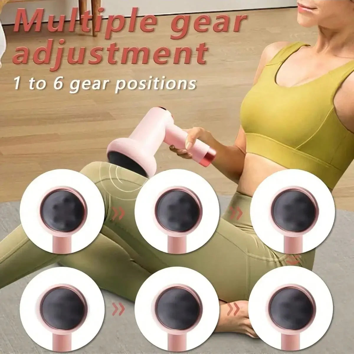 Electric Body Massager, Sports/Gym&Home Multifunctional Portable Abdominal, Leg, Waist Massager, Handheld Body Beauty Equipment