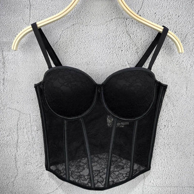 Women's Shaping Sexy Lace Corset Floral Lace Lady Bustier Elegant Slim Evening Wear Crops Lady Club Party Body Shaper Top